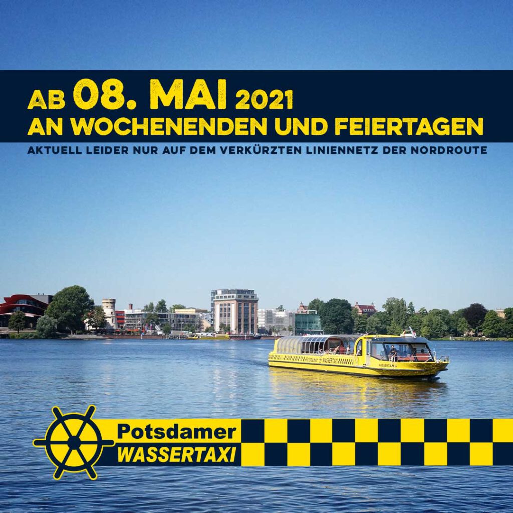 Endlich Saisonstart! Potsdamer WASSERTAXI